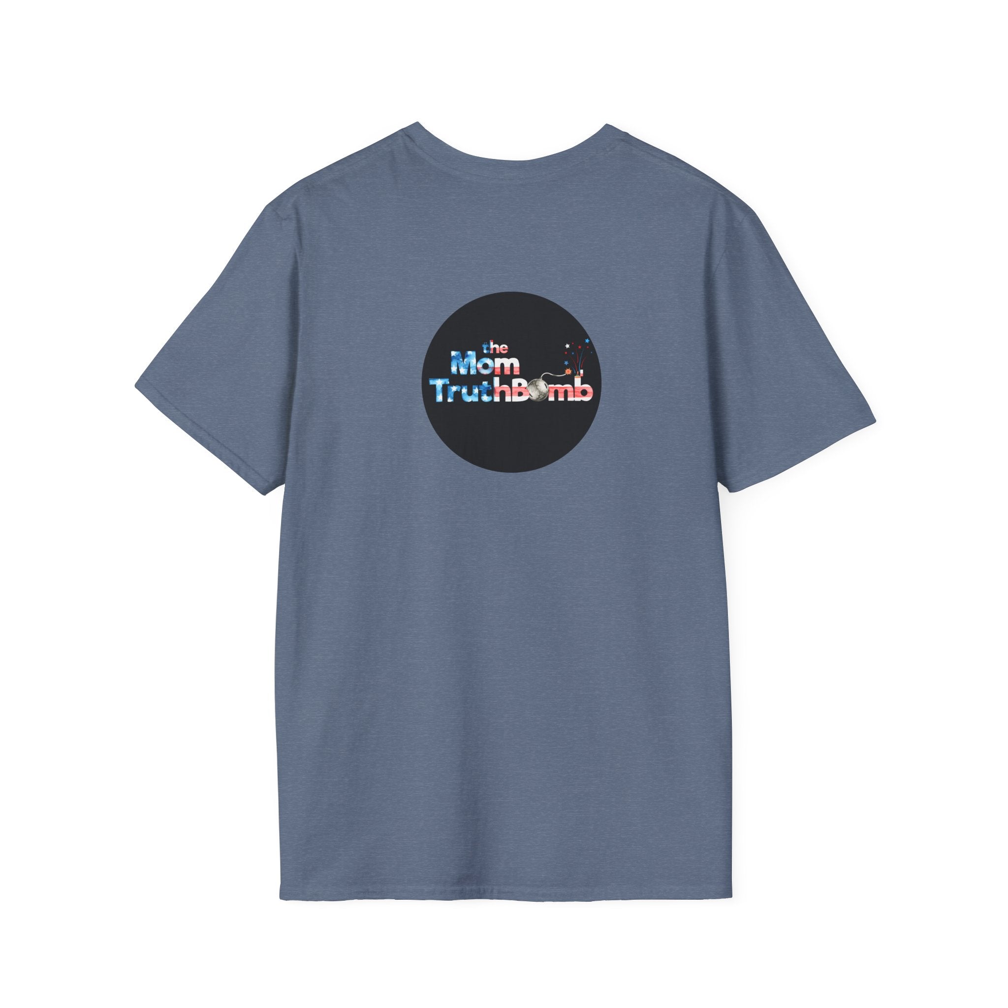 The Mom TruthBomb, Stars and Stripes Logo Unisex Softstyle T-Shirt