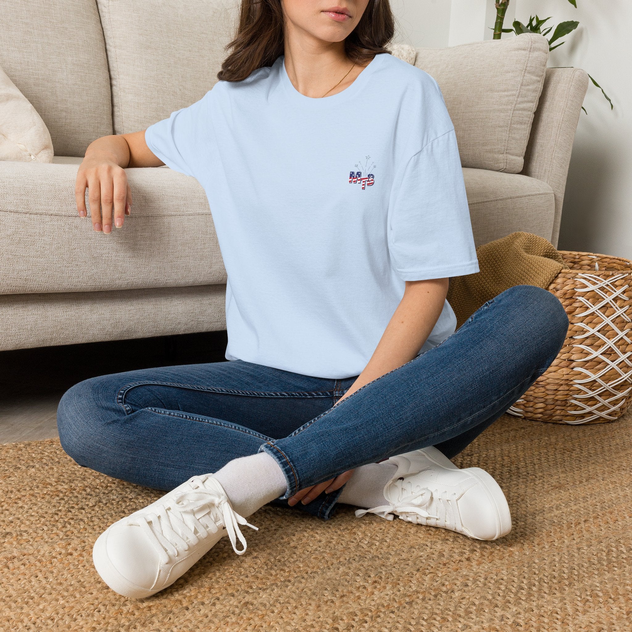 The Mom TruthBomb, Stars and Stripes Logo Unisex Softstyle T-Shirt