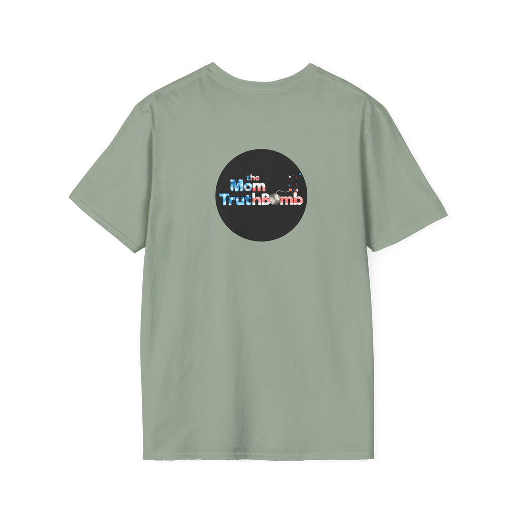 The Mom TruthBomb, Stars and Stripes Logo Unisex Softstyle T-Shirt