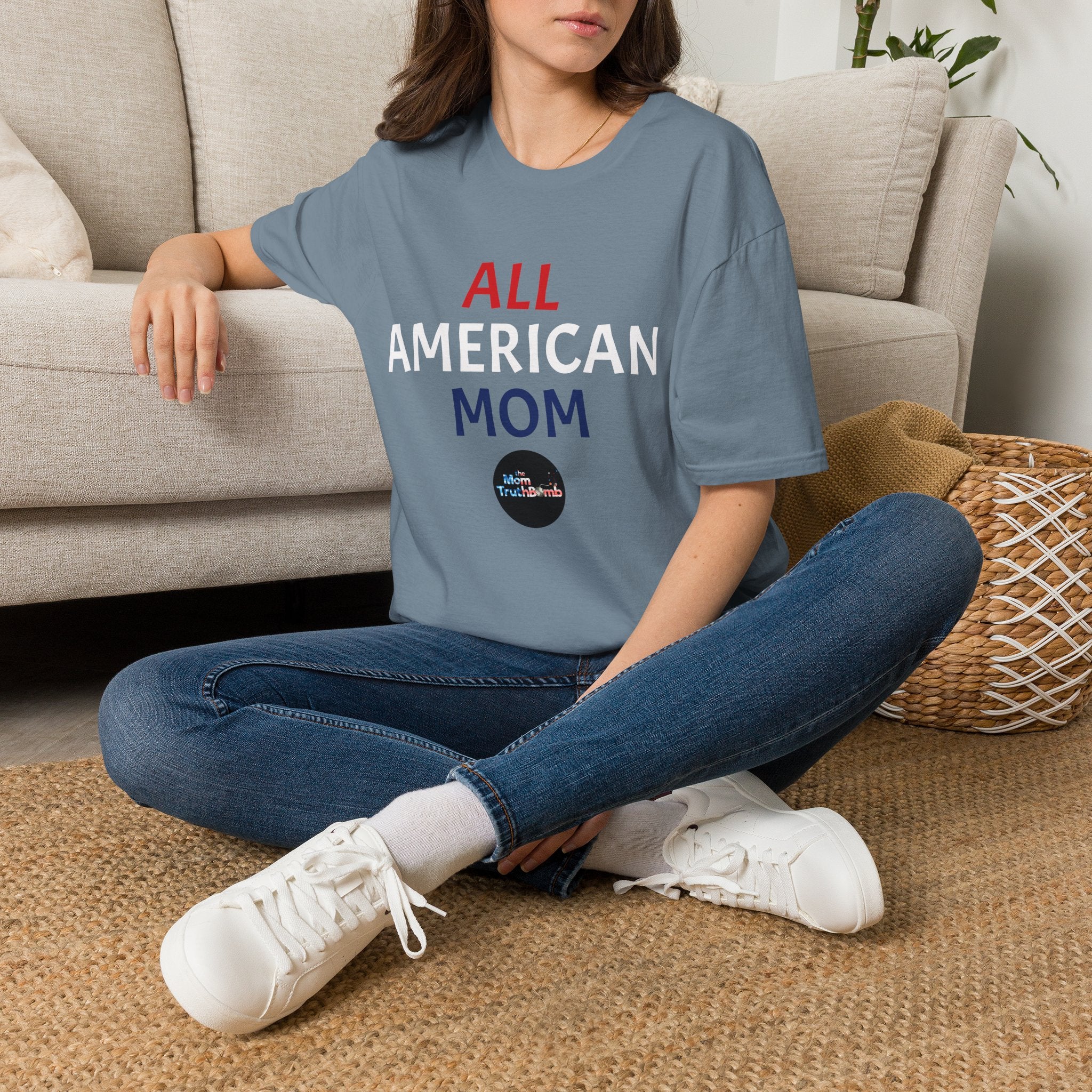 All American Mom - Unisex Softstyle T-Shirt