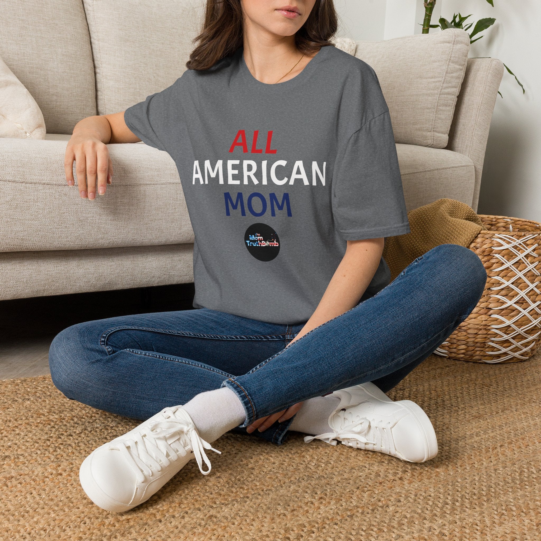 All American Mom - Unisex Softstyle T-Shirt