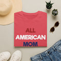 All American Mom, Stars and Stripes Logo - Unisex Softstyle T-Shirt