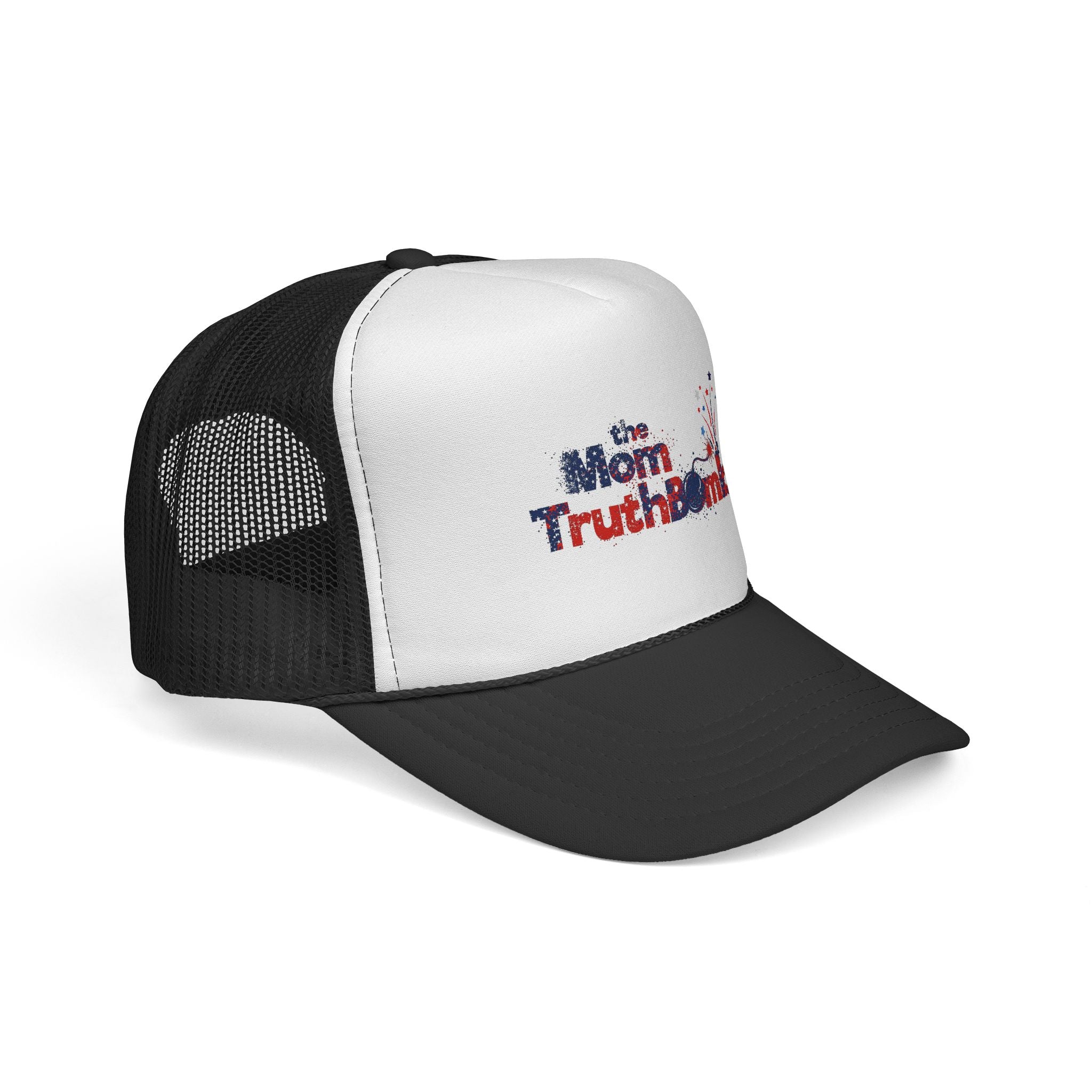 the Mom TruthBomb Fireworks Trucker Cap