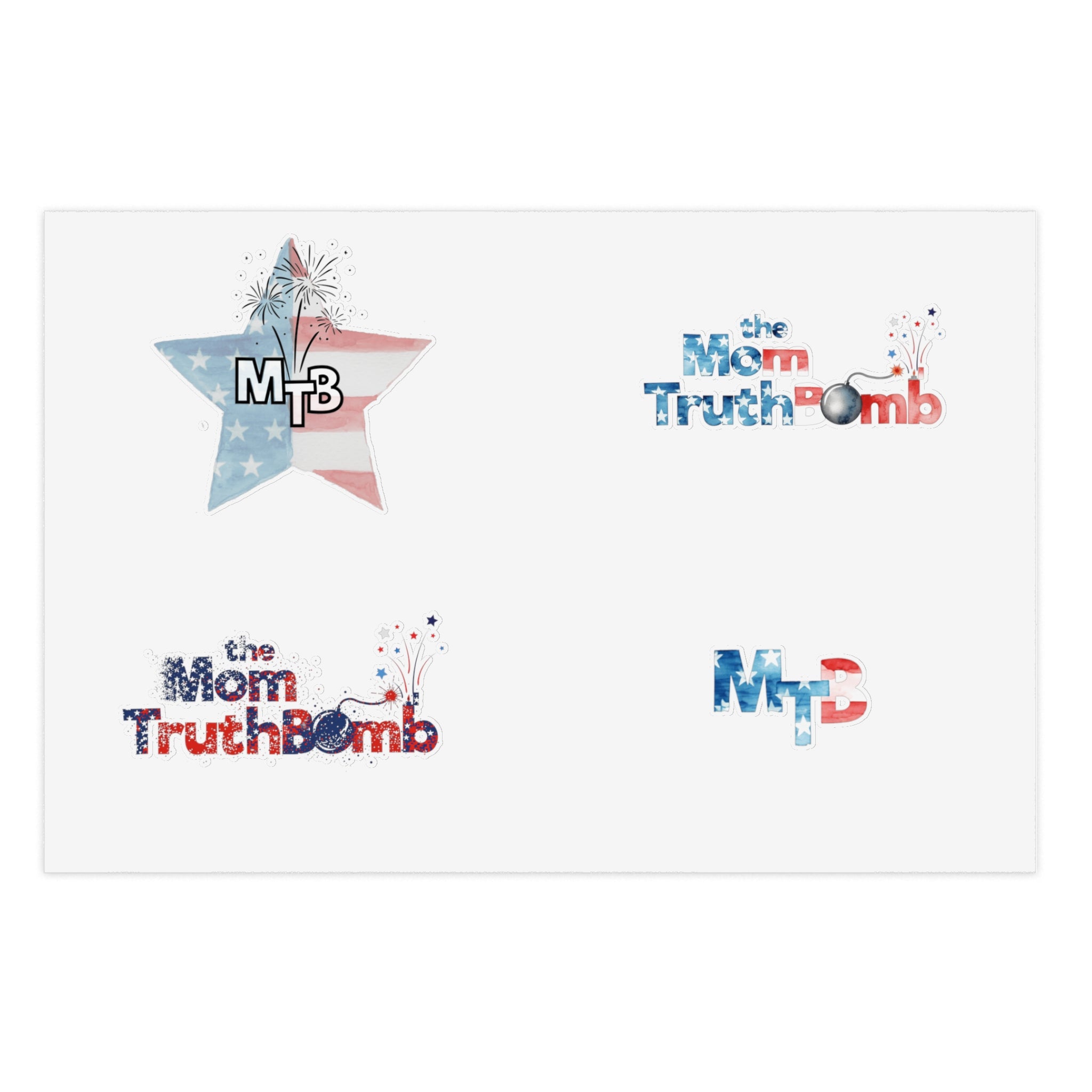 The Mom TruthBomb America 250 Sticker Sheet