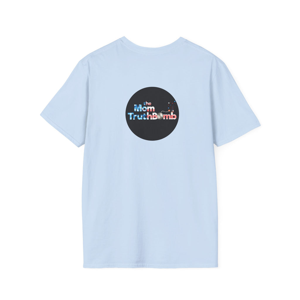 The Mom TruthBomb, Stars and Stripes Logo Unisex Softstyle T-Shirt
