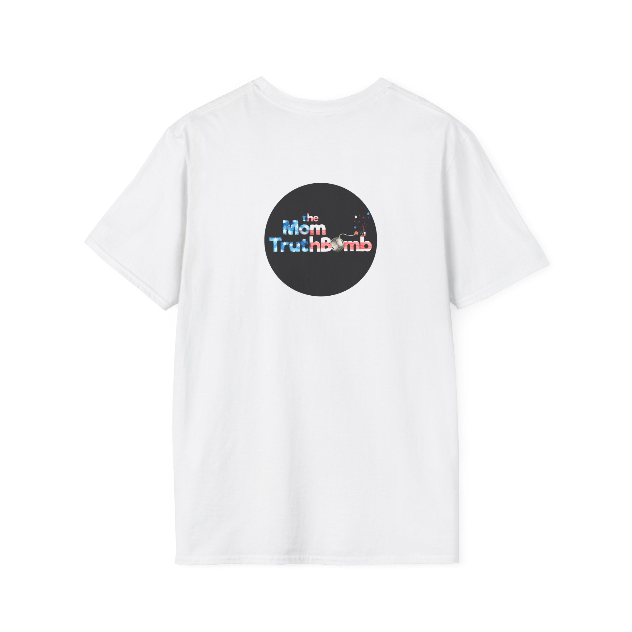 The Mom TruthBomb, Stars and Stripes Logo Unisex Softstyle T-Shirt
