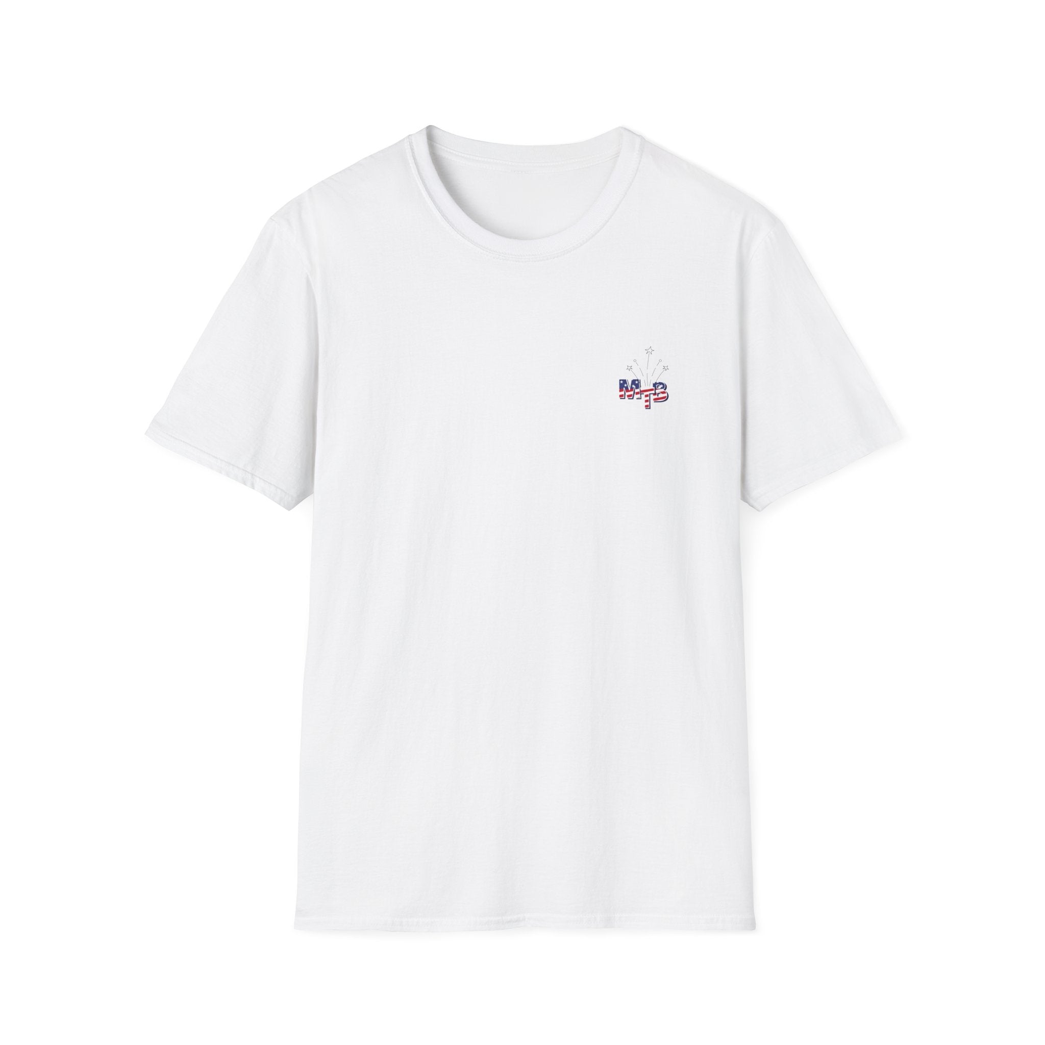 The Mom TruthBomb, Stars and Stripes Logo Unisex Softstyle T-Shirt