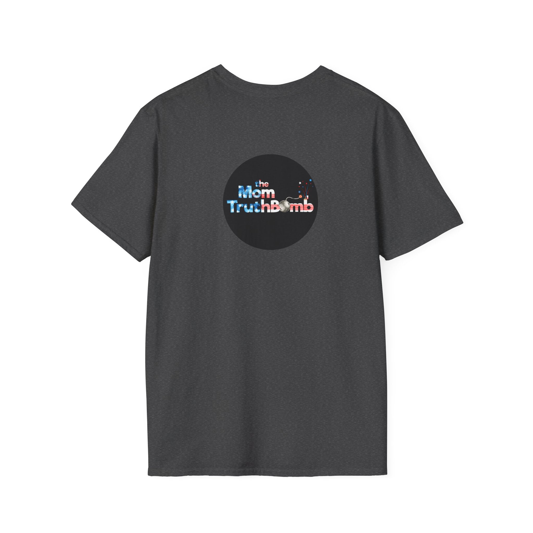 The Mom TruthBomb, Stars and Stripes Logo Unisex Softstyle T-Shirt