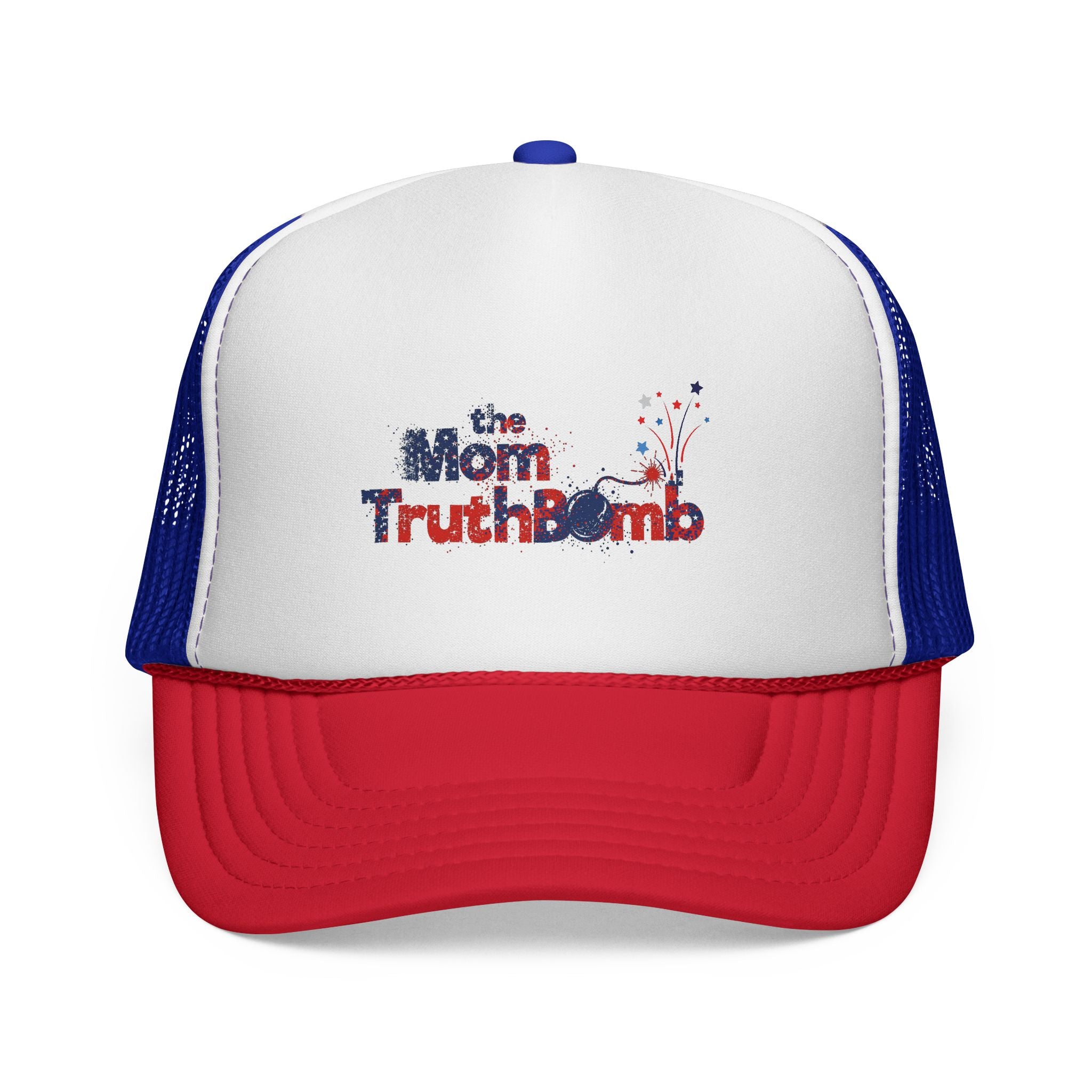 the Mom TruthBomb Fireworks Trucker Cap