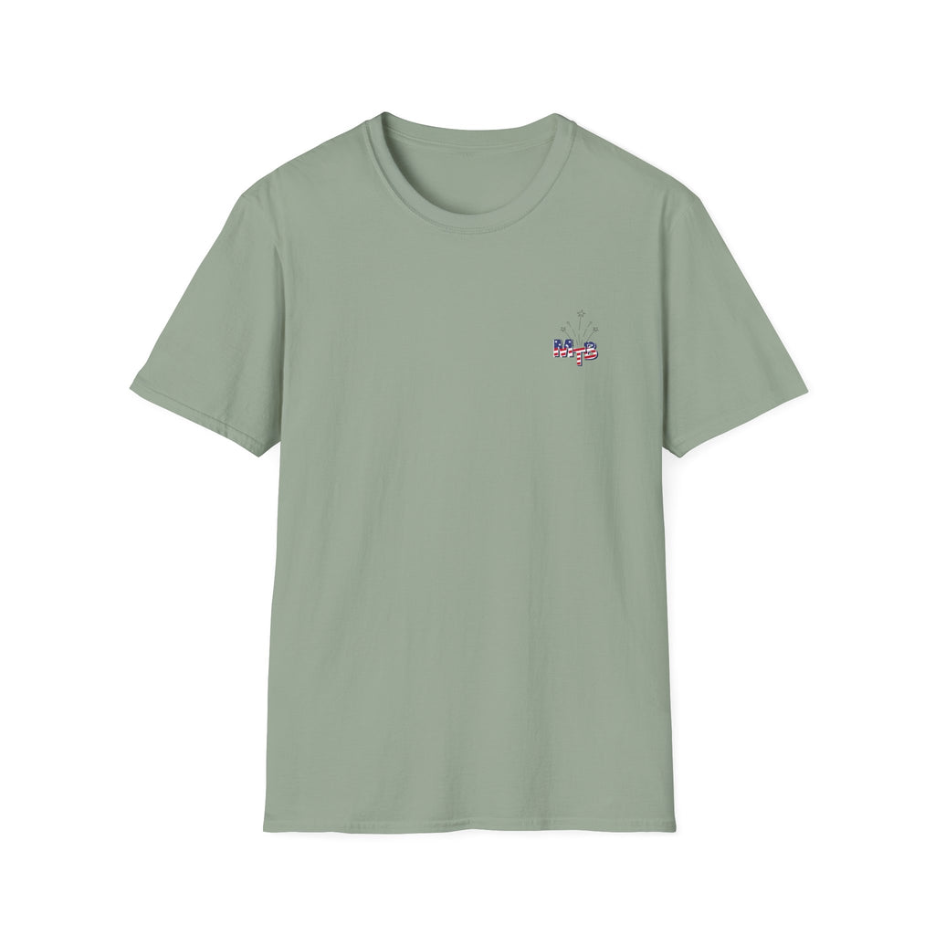 The Mom TruthBomb, Stars and Stripes Logo Unisex Softstyle T-Shirt