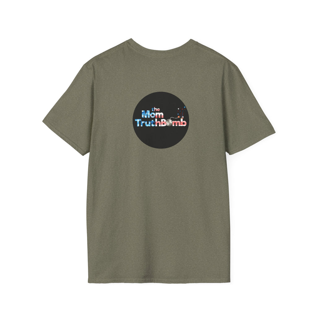 The Mom TruthBomb, Stars and Stripes Logo Unisex Softstyle T-Shirt