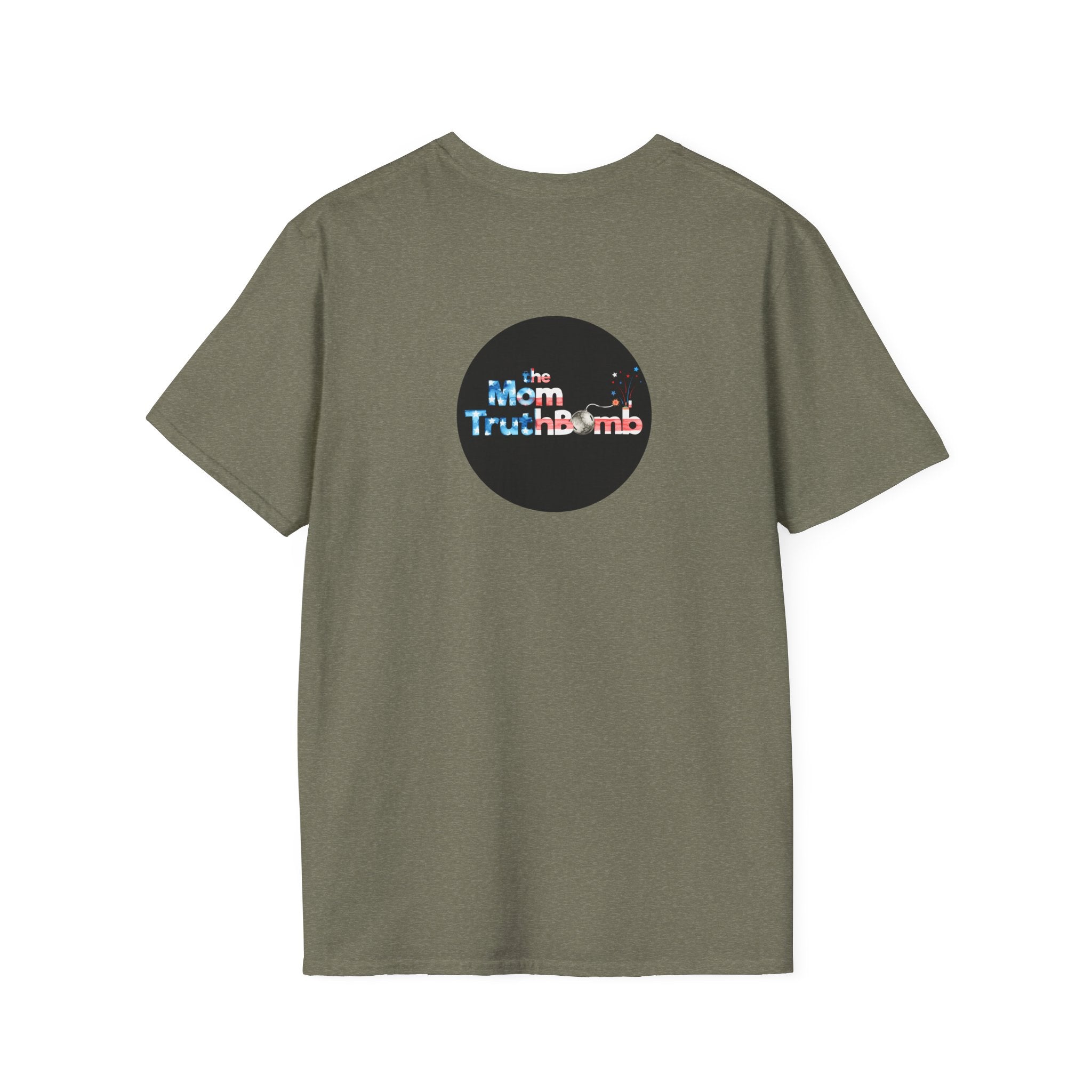 The Mom TruthBomb, Stars and Stripes Logo Unisex Softstyle T-Shirt