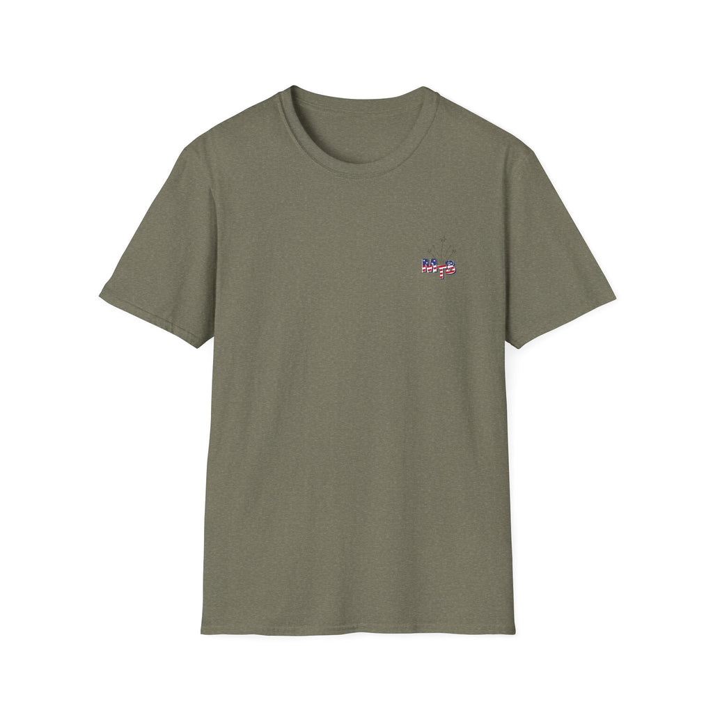 The Mom TruthBomb, Stars and Stripes Logo Unisex Softstyle T-Shirt