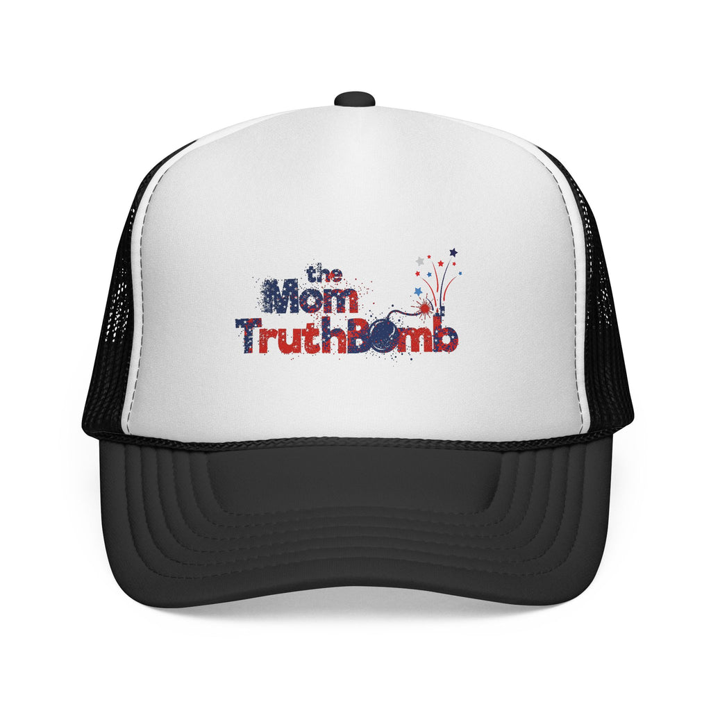 the Mom TruthBomb Fireworks Trucker Cap