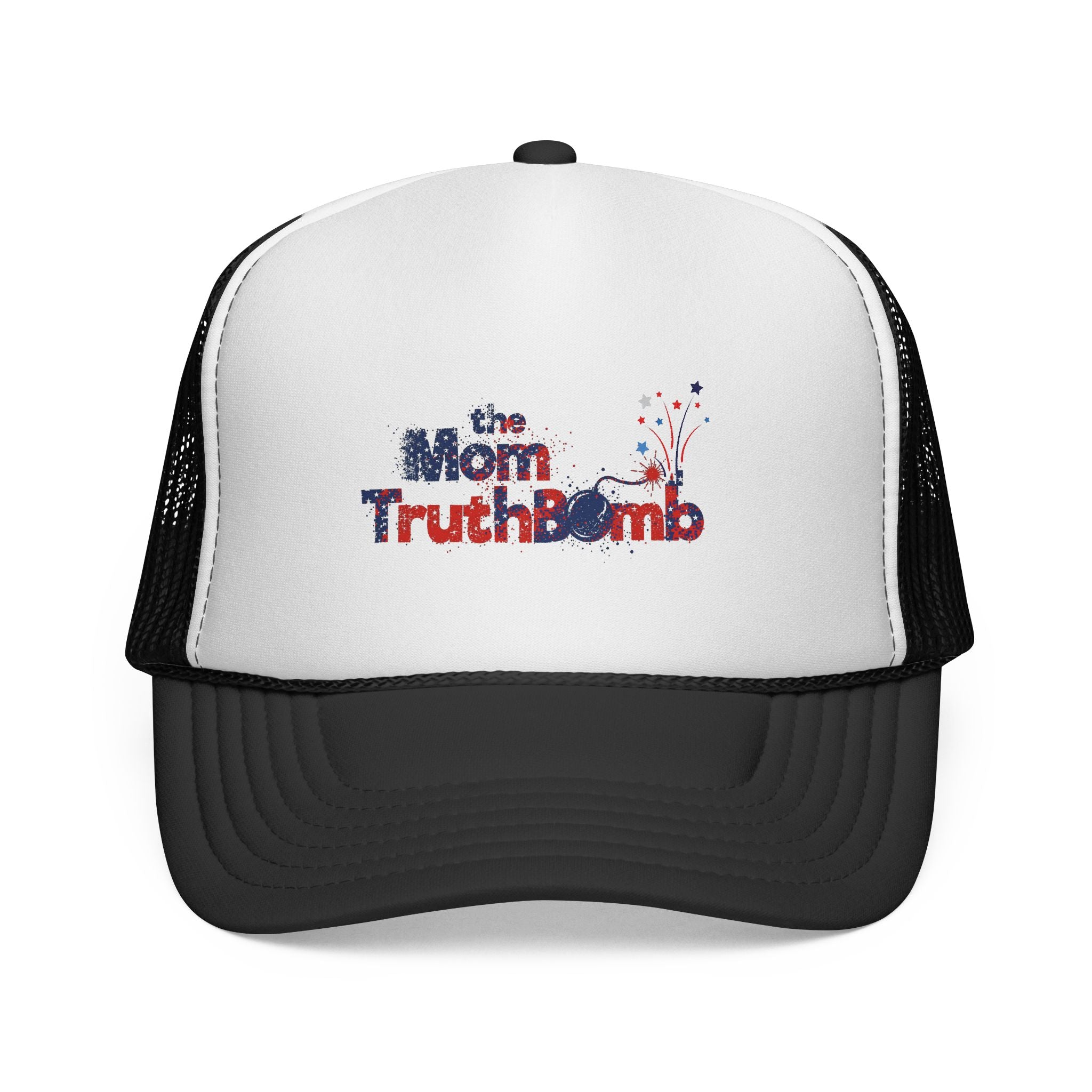 the Mom TruthBomb Fireworks Trucker Cap