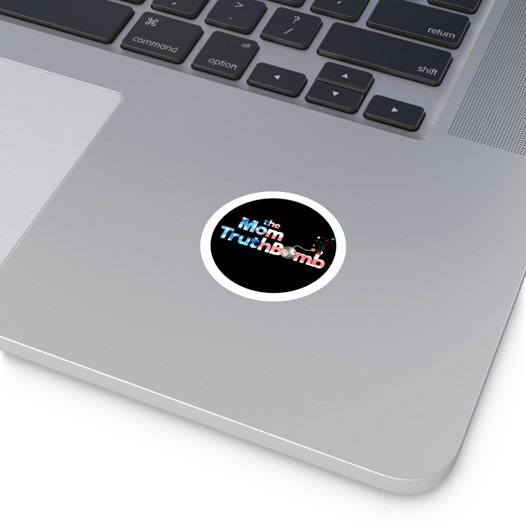 The Mom TruthBomb America 250 Round Vinyl Sticker