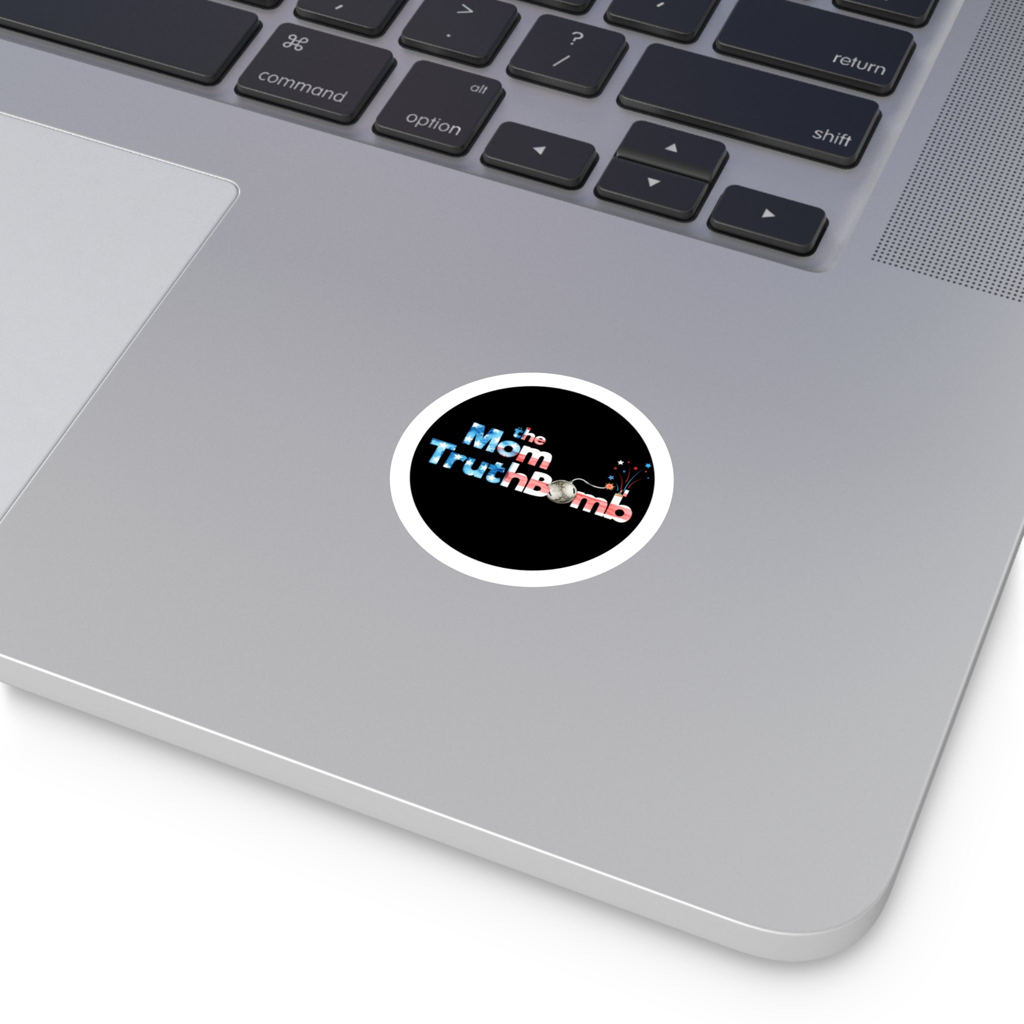 The Mom TruthBomb America 250 Round Vinyl Sticker