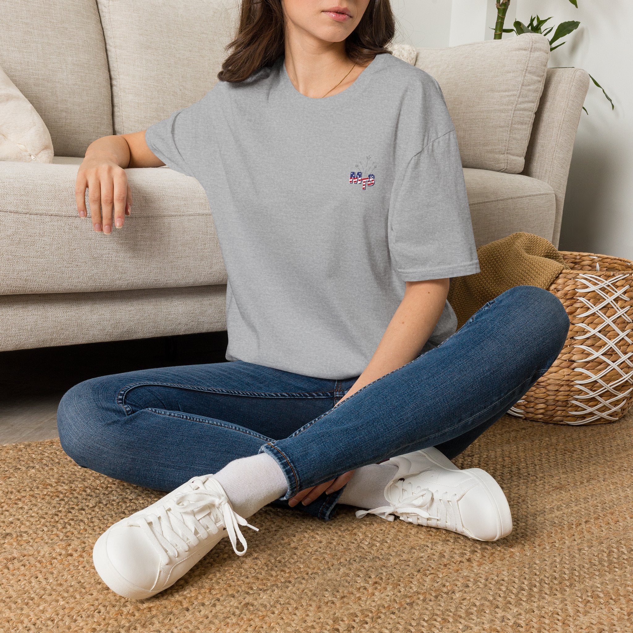 The Mom TruthBomb, Stars and Stripes Logo Unisex Softstyle T-Shirt