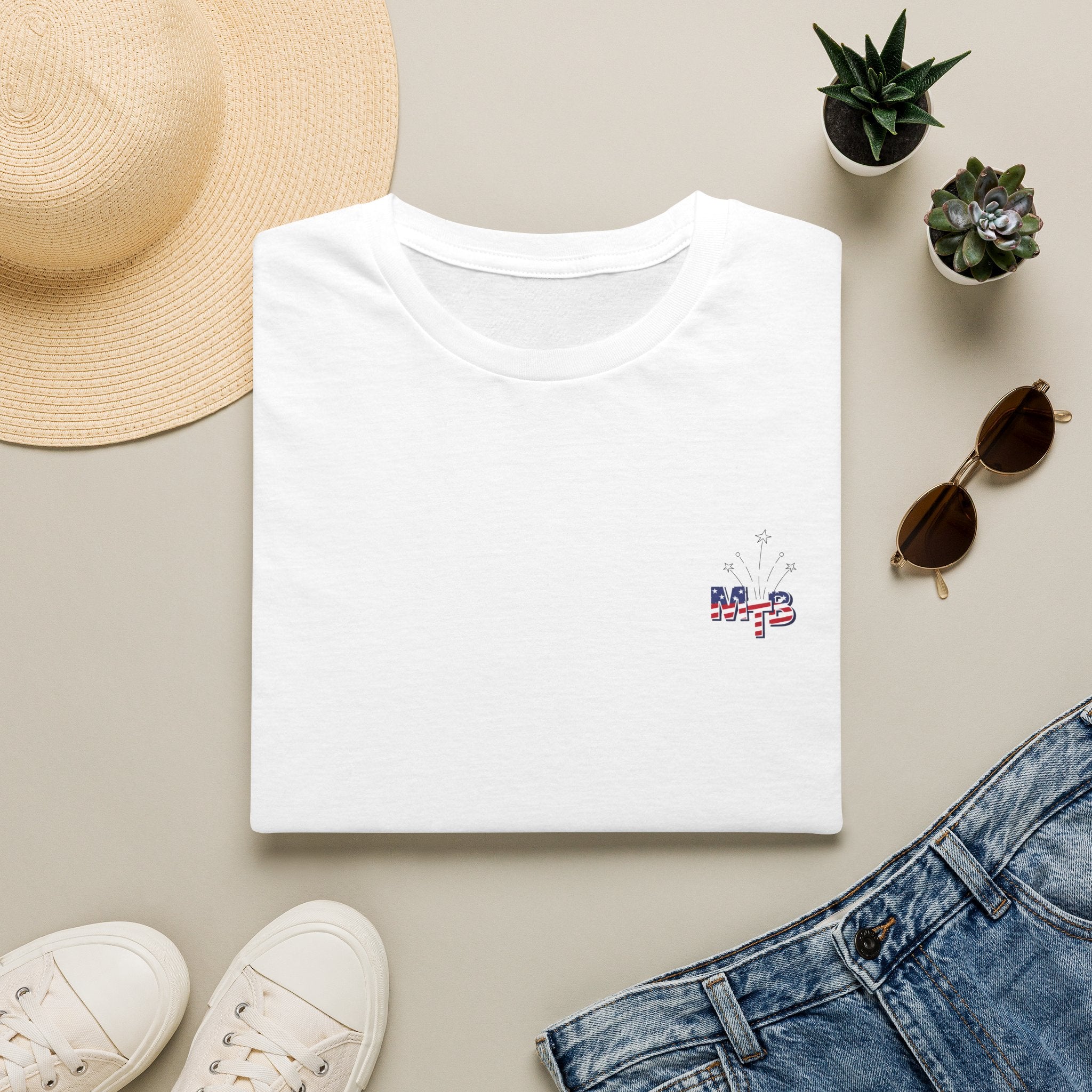 The Mom TruthBomb, Stars and Stripes Logo Unisex Softstyle T-Shirt