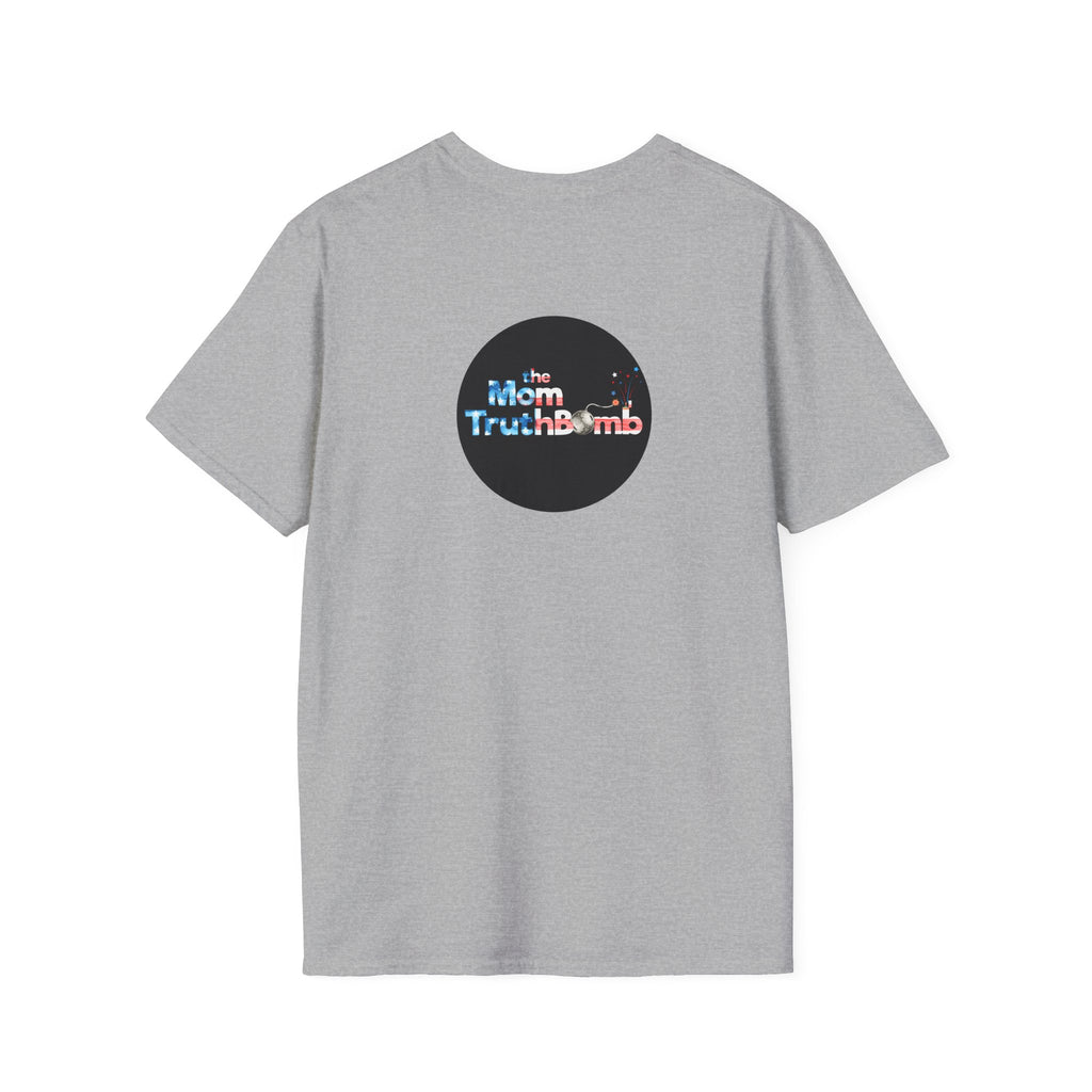 The Mom TruthBomb, Stars and Stripes Logo Unisex Softstyle T-Shirt