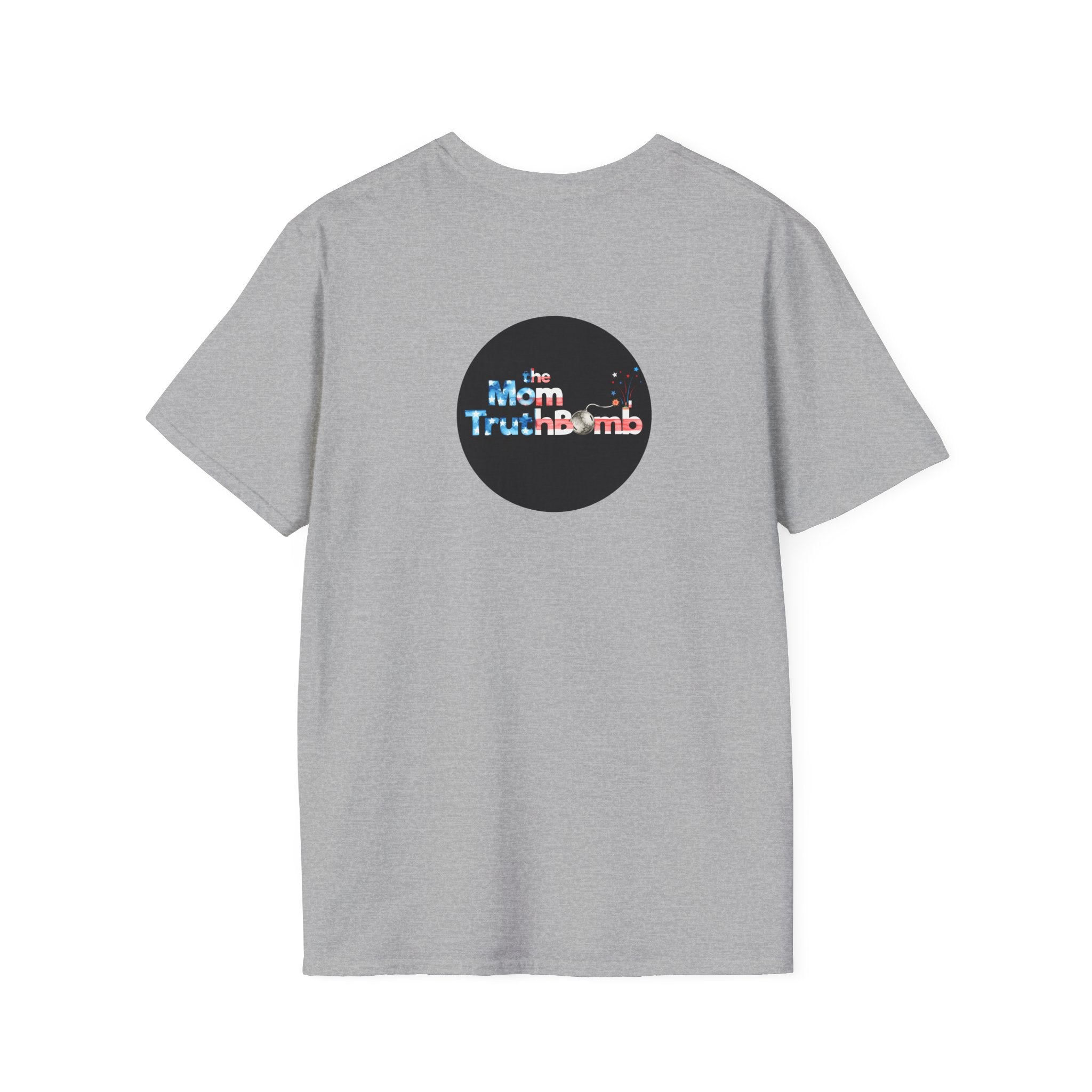 The Mom TruthBomb, Stars and Stripes Logo Unisex Softstyle T-Shirt
