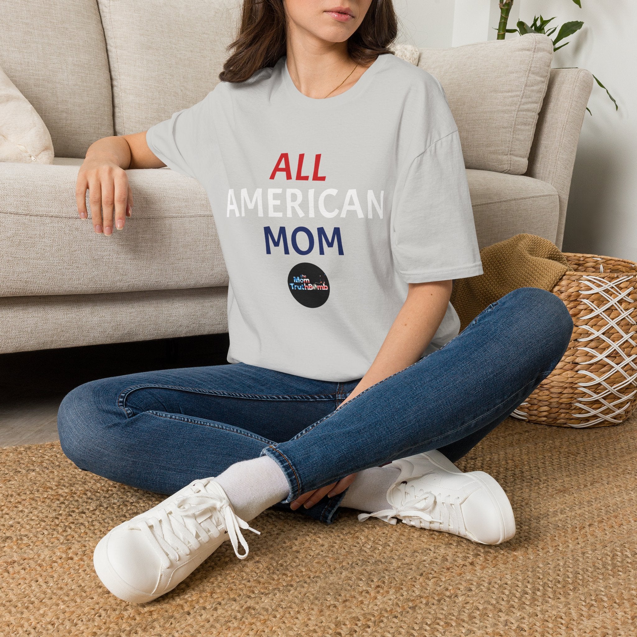 All American Mom - Unisex Softstyle T-Shirt
