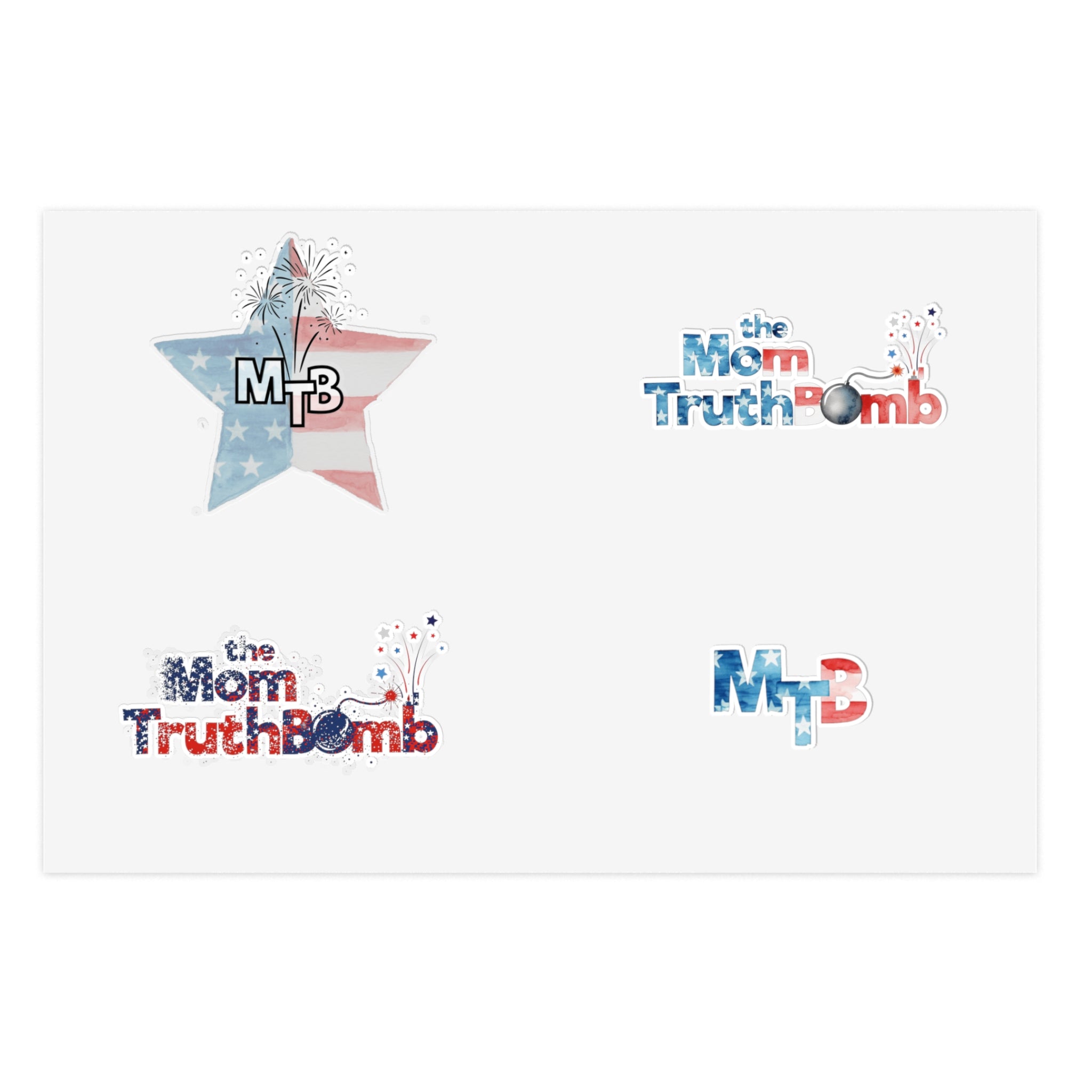 The Mom TruthBomb America 250 Sticker Sheet